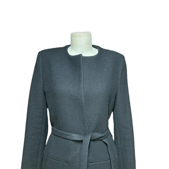 IRO Kila Coat Jacket Black Wool Blend Size 38 / US 6 - Picture 3 of 11